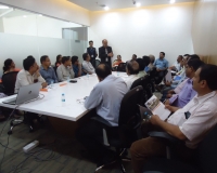 DDHS team having introduction with NCI