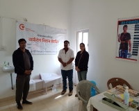 Dr. Pawan Argade & PR Team at Cancer Awareness & Screening Camp at Mukki , Kanha, Madhya Pradesh