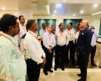 Jt Director – Admin showing facilities at Mezzanine ( Basement 1 ) floor to our guests.