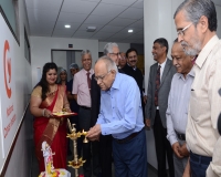 Dr. B.J. Subhedar lighting the ceremonial lamp while Dr Arvind Subhedar, Dr. Surojit Hajra, Dr Vivek Bhargav, Shri Shailesh Joglekar, Dr. S. Dasgupta & Dr. Anand Pathak look on