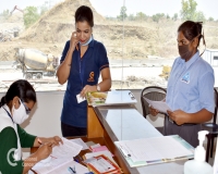 Form filling and registrations being done